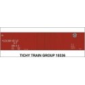 Railroad Decal Set -- Southern Pacific 50′ 1-1/2-Door Wood Boxcar (Automobile Service, Lines L, HO, Tichy Train Group 10336