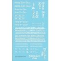 Railroad Decal Set -- Nickel Plate Road Roadname Set (white), HO, Tichy Train Group 10417