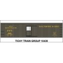 Railroad Decal Set -- Baltimore & Ohio Milk Refrigerator Car 2, HO, Tichy Train Group 10439