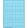 Railroad Decal Set -- Load Limit and Light Weight (LD LMT and LT WT) Data (white lettering), HO, Tichy Train Group 10383