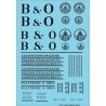 Railroad Decal Set -- Baltimore & Ohio Roadname Set (black), N, Tichy Train Group 10422N