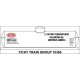 Railroad Decal Set -- DuPont Chemical DUPX Tank Car (white car, Anhydrous Ammonia), HO, Tichy Train Group 10366
