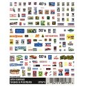 Dry Transfer Signs -- Signs/Posters, N, Woodland Scenics 573