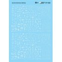 Railroad Decal Set -- Assorted Chalk Boxcar Markings, HO, Microscale Industries Inc 871522