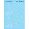 Railroad Decal Set -- Assorted Chalk Boxcar Markings, HO, Microscale Industries Inc 871522