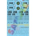 Railroad Decal Set -- CSX Trinity Covered Hoppers (Replaces 460-4212), HO, Microscale Industries Inc 871504