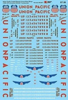 Union Pacific - UP -- Freight Diesels (Centennial Curved Wings) 1959-1975, HO, Microscale Industries Inc 8736