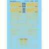 Railroad Decal Set -- Western Pacific, Missouri-Kansas-Texas, Missouri Pacific 60′ Insu, N, Microscale Industries Inc 60871