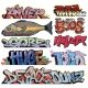 Graffiti Decals Mega Set -- Set 7 pkg(9), HO, Blair Line 2256