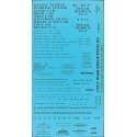 Railroad Decal Set -- Railroad Roman Wreck Train Lettering (black), HO, Tichy Train Group 10142