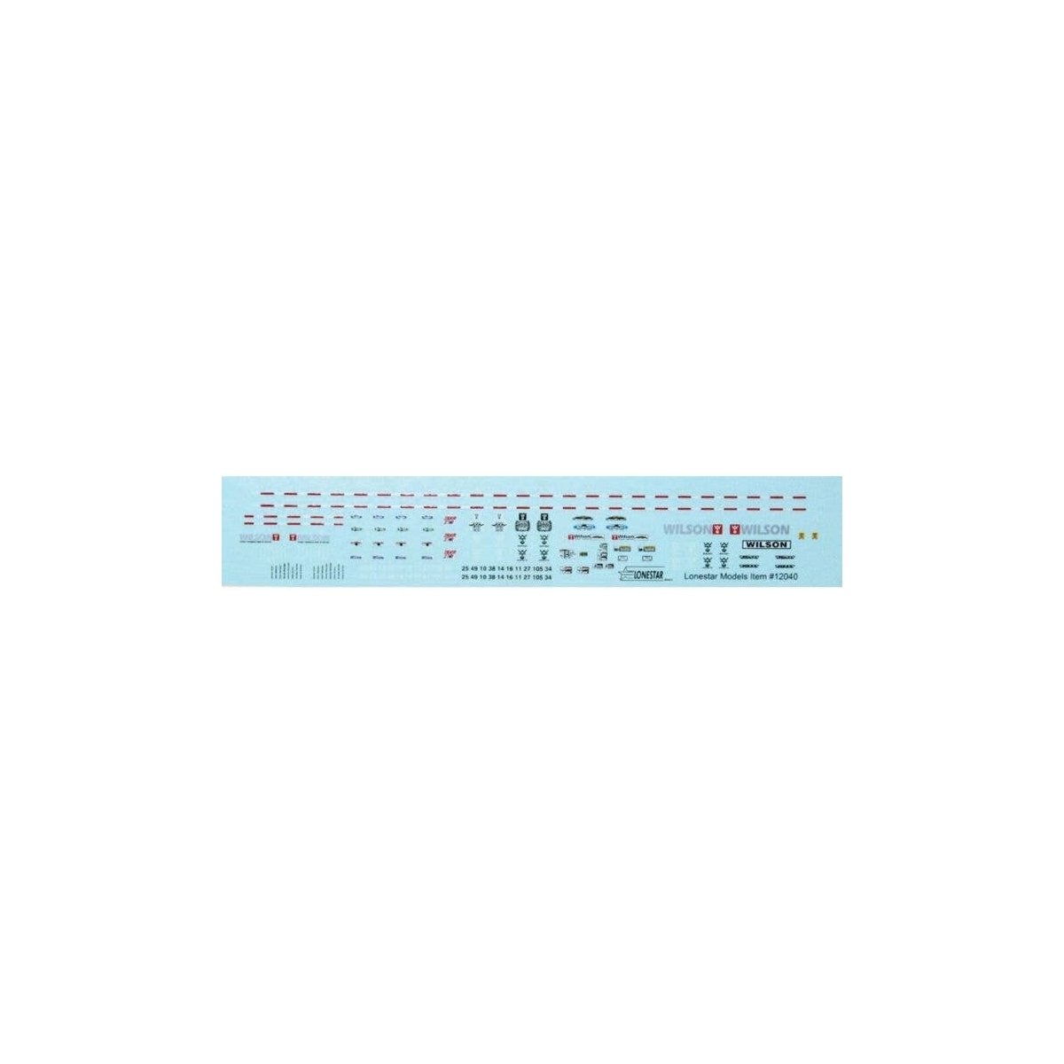 Wilson 43′ Pacesetter Grain Trailer Decal Set, HO, Lonestar Models 12040