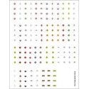 Railroad Decal Set -- Hazardous Materials Placards (170 Placards), N, Tichy Train Group 10259N