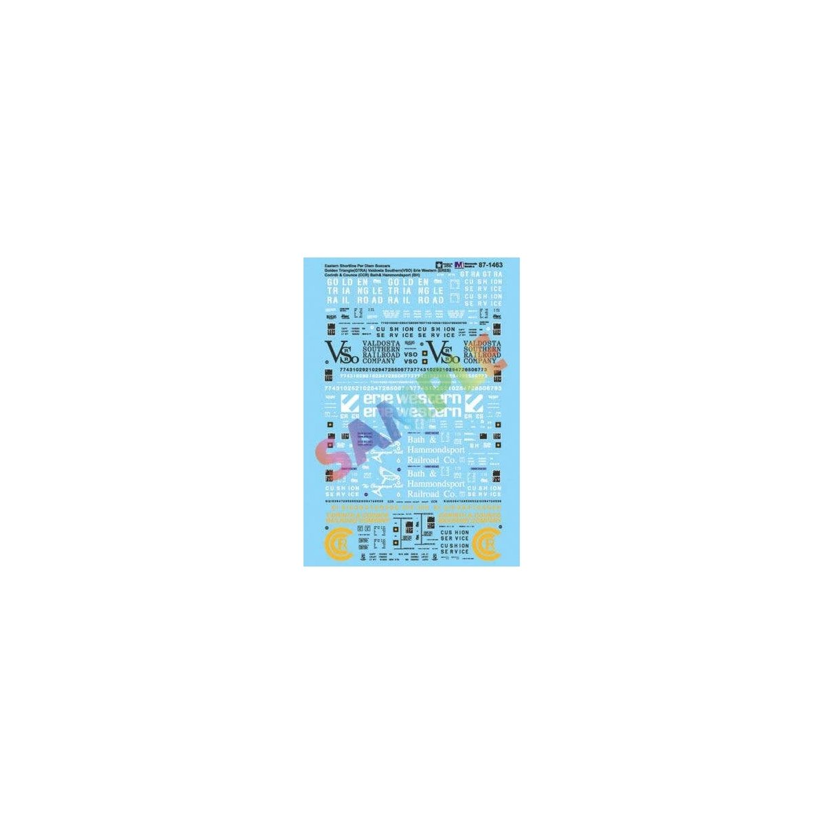 Railroad Decal Set -- Eastern Shortline Per Diem Boxcars, N, Microscale Industries Inc 601463