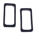 Diaphragms -- Black Rubber - 1 Pair, HO, Walthers Cornerstone 977