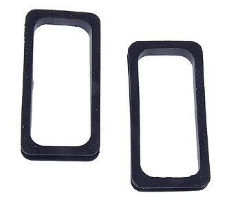 Diaphragms -- Black Rubber - 1 Pair, HO, Walthers Cornerstone 977