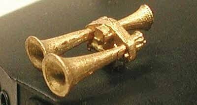 Leslie S3LR3 3-Chime Air Horn -- Lost Wax Brass Casting, HO, Cal Scale 631