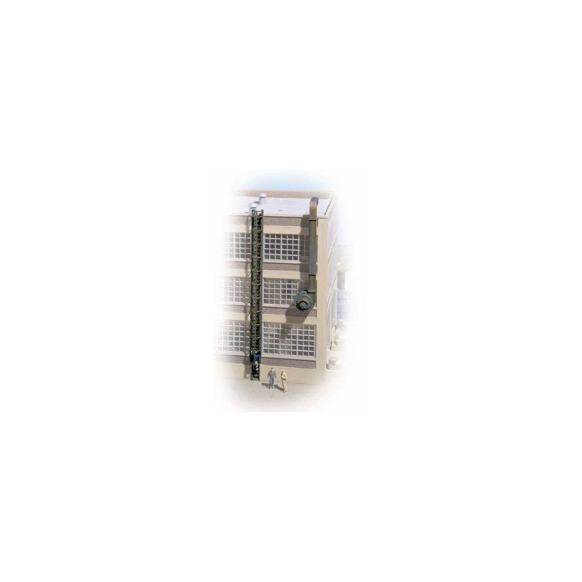 Caged Ladders & Vents -- Kit - 5 Each Ladders & Vents, HO, Walthers Cornerstone 3515
