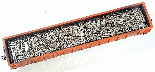 Cast Resin Freight Car Load -- Stamping Plant Scrap for Gondola (car sold separately), HO, Chooch Enterprises 7238