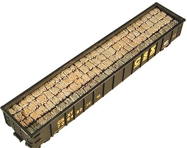 Cast Resin Freight Car Load -- Baled Scrap Load for Gondolas (car sold separately), HO, Chooch Enterprises 7222