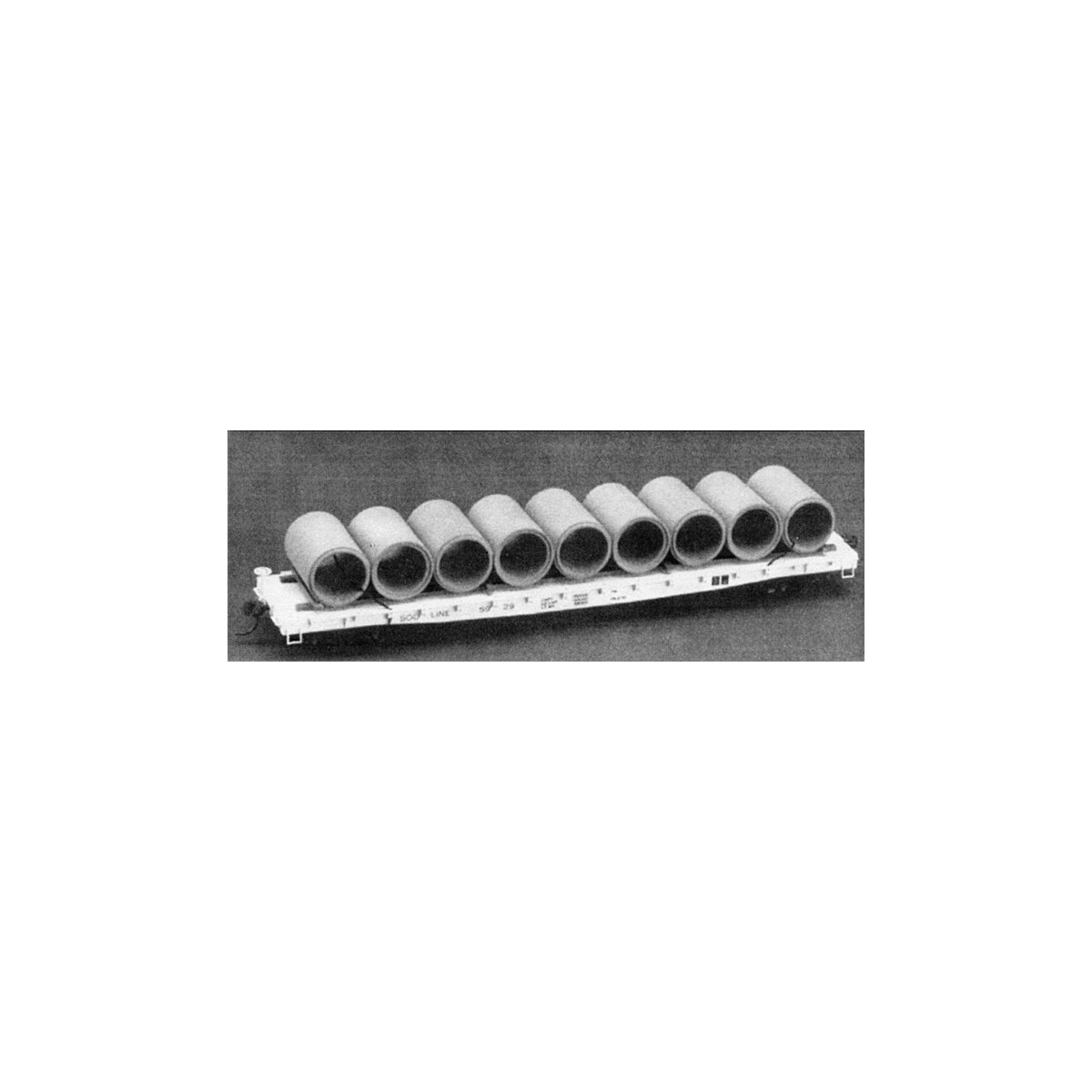 53′ Flatcar Pipe Load -- Parts for Two Complete Car Loads, HO, Tichy Train Group 3056