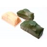 Cast Resin Freight Car Load -- Covered Army Tanks pkg(3), HO, Chooch Enterprises 7256
