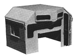 EMD Hood Unit Cab Kit -- `35` Line, HO, Cannon & Company 1502