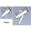 Locomotive Fuel Fillers - Plastic -- 2 Short & 2 Tall, HO, Cal Scale 622