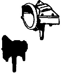 Steam Loco Headlight (Brass Castings) -- Pyle w/Wing Style Numbeboards, HO, Cal Scale 205