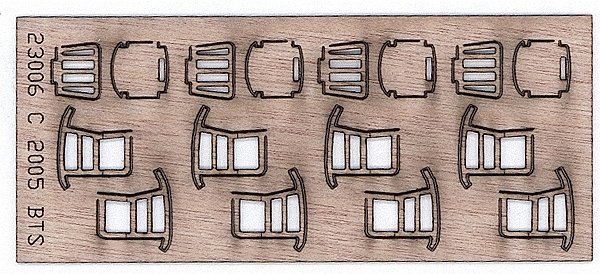 Rocking Chairs -- Kit pkg(4), HO, B.T.S. 23006