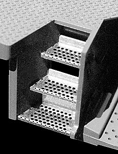 Engine Step Set (Photo-Etched Brass) -- For Kato SD40, SD45 Series Engines, HO, Cannon & Company 2003