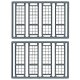 Windows - pkg(8) -- 27-Pane Industrial, Enginehouse - Scale 44 x 140′ 112 x 356cm, HO, Tichy Train Group 8100