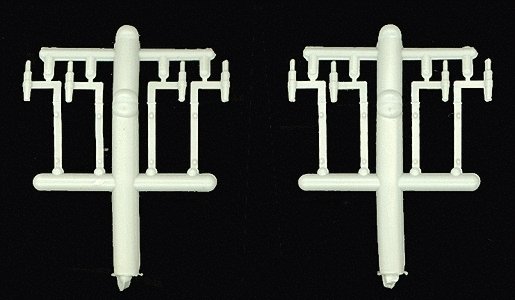 Locomotive Sander Brackets -- 4- & 6-Axle Trucks (Pewter), HO, Details West 330