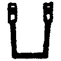 Freight Car Stirrups pkg(10) -- Slant - Side Mount, HO, Tichy Train Group 3041