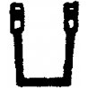 Freight Car Stirrups pkg(10) -- Slant - Side Mount, HO, Tichy Train Group 3041
