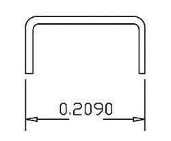 Grab Irons (.012` Wire) -- Scale 18` Straight - pkg(20), HO, Cal Scale 507