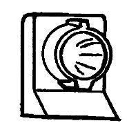 Ditch Lights -- Platform End Mounts, HO, Custom Finishing 293