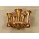 Air Horns (Unpainted Brass Casting) -- Leslie S-5T 5-Chime All Forward, HO, Cal Scale 566