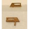 Diesel Radio Antenna pkg(2) Unpainted Brass Castings -- Sinclair Type, HO, Cal Scale 547