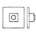 2-1/2` Square Nut On 6` Square Washer pkg(50), O, Grandt Line Products Inc 80