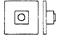 2-1/2` Square Nut On 6` Square Washer pkg(50), O, Grandt Line Products Inc 80