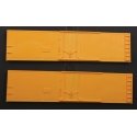 Steel Reefer Sides -- Plug-Door Version 1 Pair, HO, Accurail Inc 424