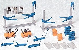 Equipment for Vehicle Shop, HO, Preiser Kg 17186