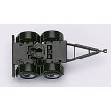 Truck Accessories -- Converter Dolly - 2-Axle Fifth Wheel Platorm pkg(4), HO, Herpa Models 51453