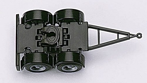 Truck Accessories -- Converter Dolly - 2-Axle Fifth Wheel Platorm pkg(4), HO, Herpa Models 51453