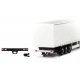 Trailer Bumper w/Coupling -- 2 Each White, Black, HO, Herpa Models 54515