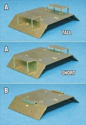Remote Controlled Antenna Stands -- Etched Metal, HO, Atlas Model Railroad Co. BLMA4550