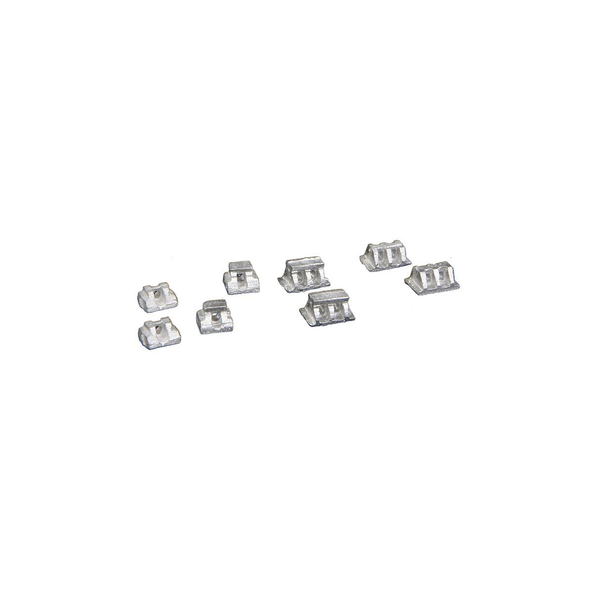 Bridge Shoes -- Assorted pkg(16), HO, Micro Engineering 80035