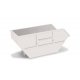 Skip Tray For Ak16, 7 CBM Skiploader -- White pkg(2), HO, Herpa Models 54652