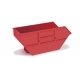 Skip Tray For Ak16, 7 CBM Skiploader -- Red pkg(2), HO, Herpa Models 54669