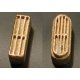 HO U25B Exhaust Stack -- 1 Each Squared & Oval, Lost Wax Brass Casting pkg(2), HO, Cal Scale 633